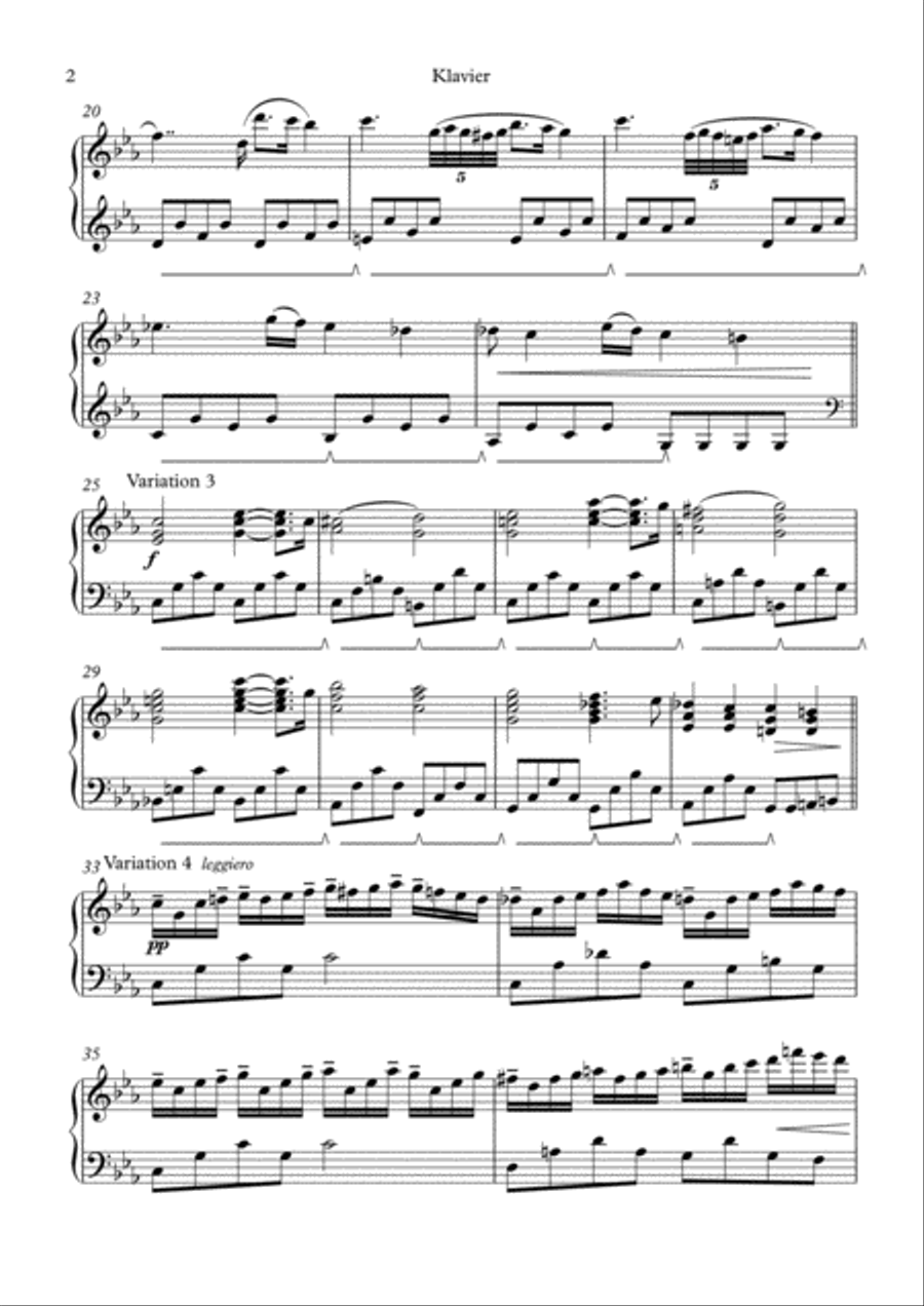 Etüde in C-Moll - Piano Solo Piano Solo scores gallery preview page 2