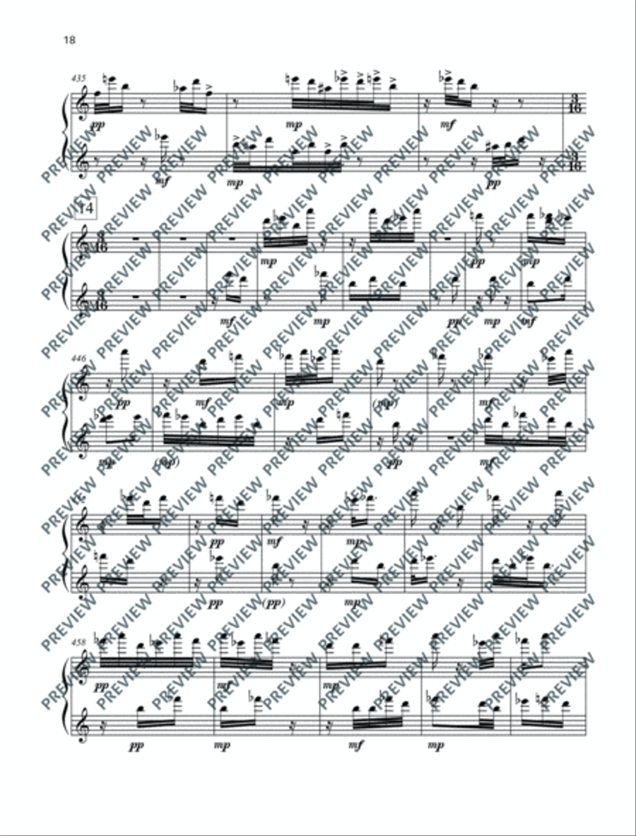 Posuo Pishon Piano Solo scores gallery preview page 19