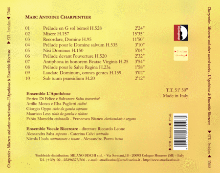 Charpentier: Miserere & Other Sacred Works