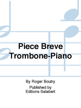 Piece Breve Trombone-Piano