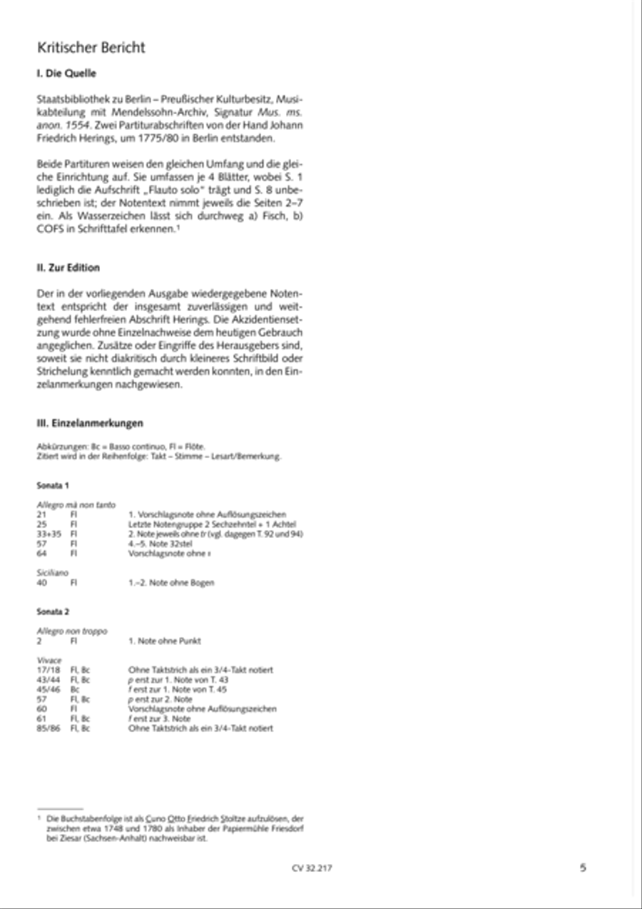 Flute Sonatas in E Minor and F Major (Flotensonaten in e-moll und F-Dur) Flute scores gallery preview page 6