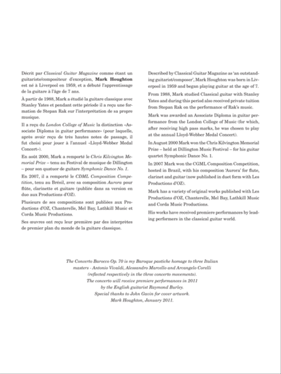 Concerto Barroco, Op. 70 Classical Guitar scores gallery preview page 2