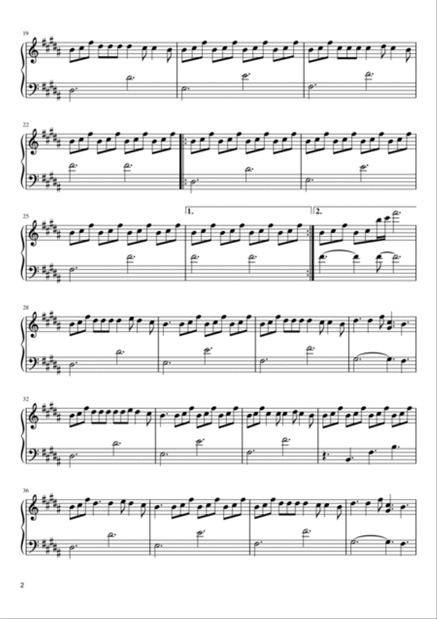 Sparkle Piano Solo scores gallery preview page 2