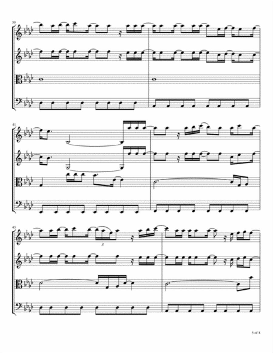 There Was Jesus String Quartet scores gallery preview page 6