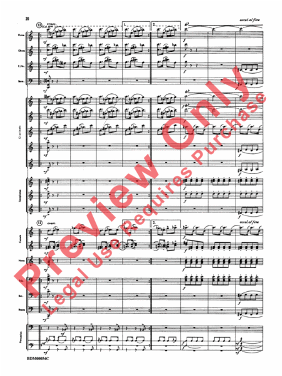 Symphonic Suite Concert Band scores gallery preview page 23