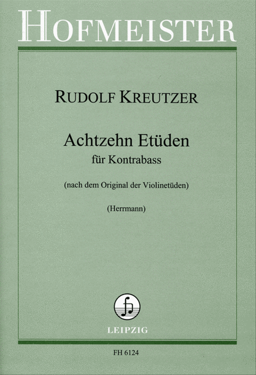 Achtzehn Etüden Achtzehn Etüden Double Bass scores gallery preview page 1