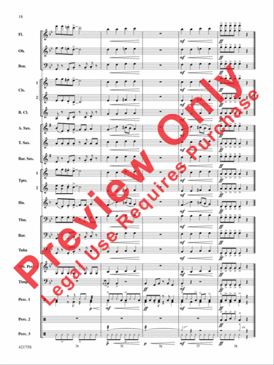 Hyperdrive Concert Band scores gallery preview page 18