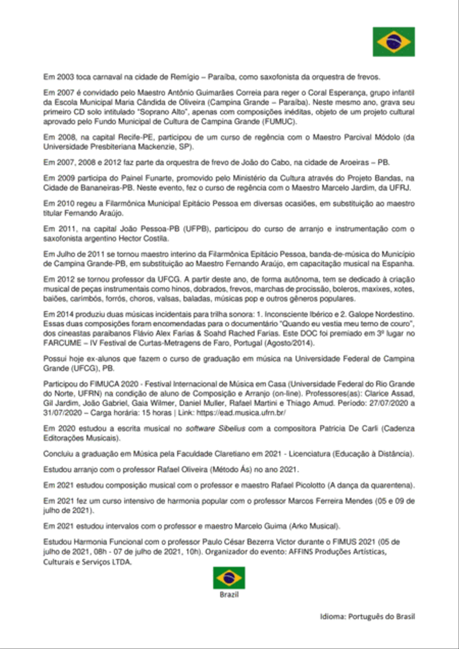 Ecos Miracyanos Concert Band scores gallery preview page 5
