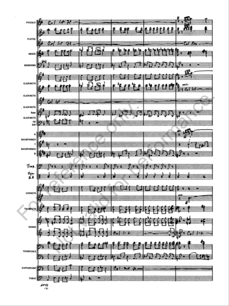 Symphony No. 4 Concert Band scores gallery preview page 13