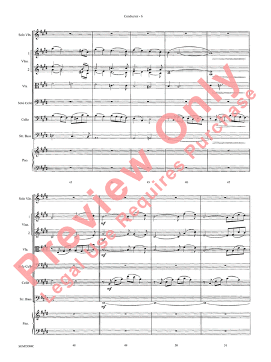 Love Affair, Theme from String Orchestra scores gallery preview page 8