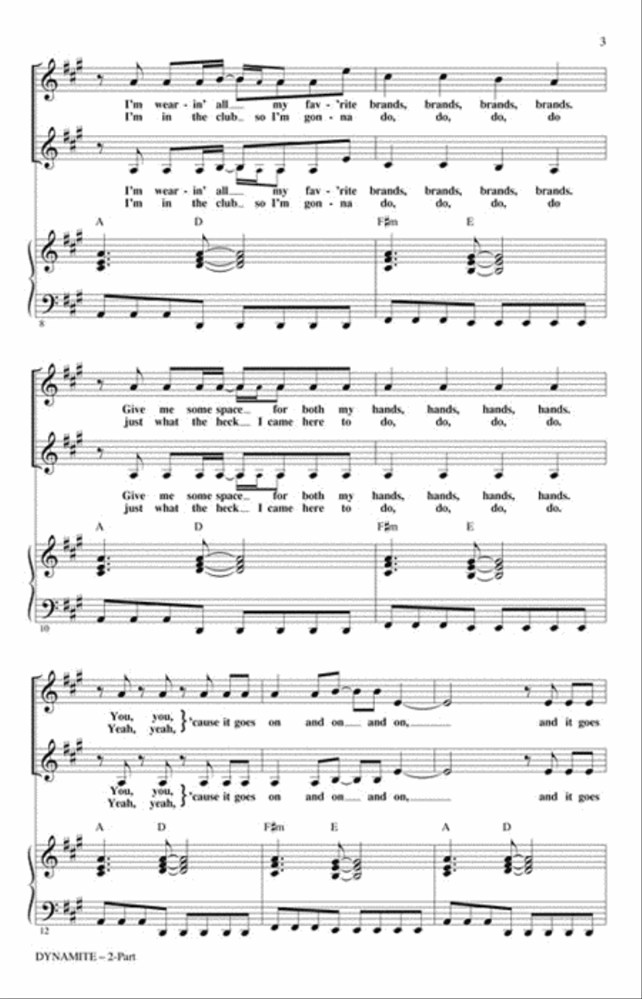 Dynamite Dynamite 2-Part scores gallery preview page 3
