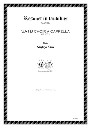 Resonet in laudibus - Carol for SATB choir a cappella