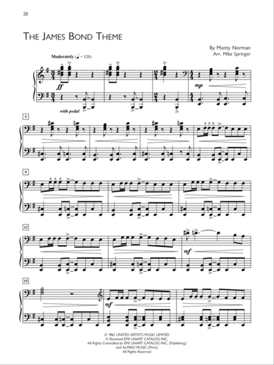 Popular Performer 1960s Piano Solo scores gallery preview page 5