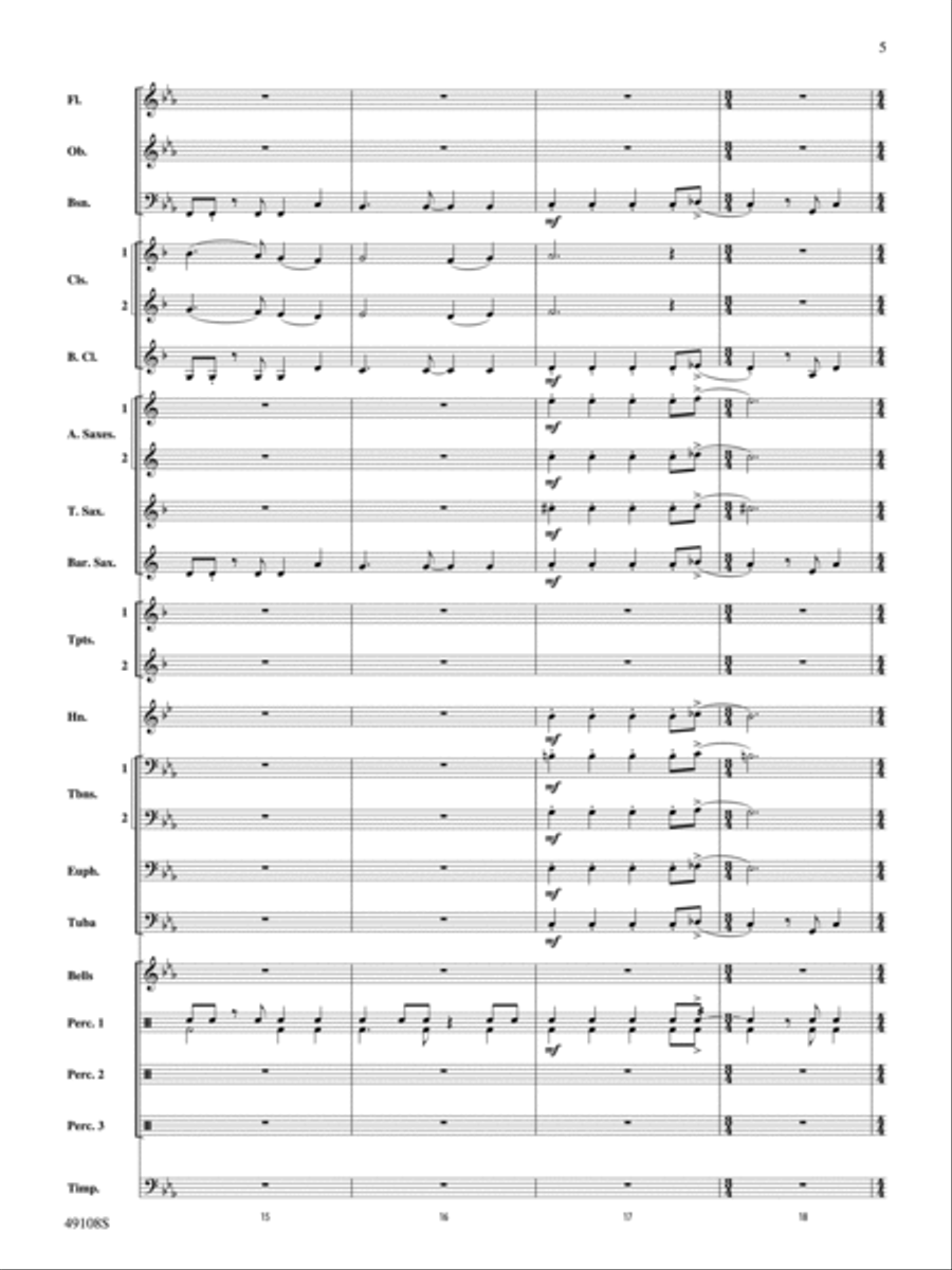 Tango for Two Left Feet: Score Concert Band scores gallery preview page 5