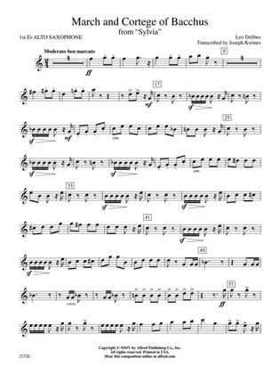 March and Cortege of Bacchus: E-flat Alto Saxophone