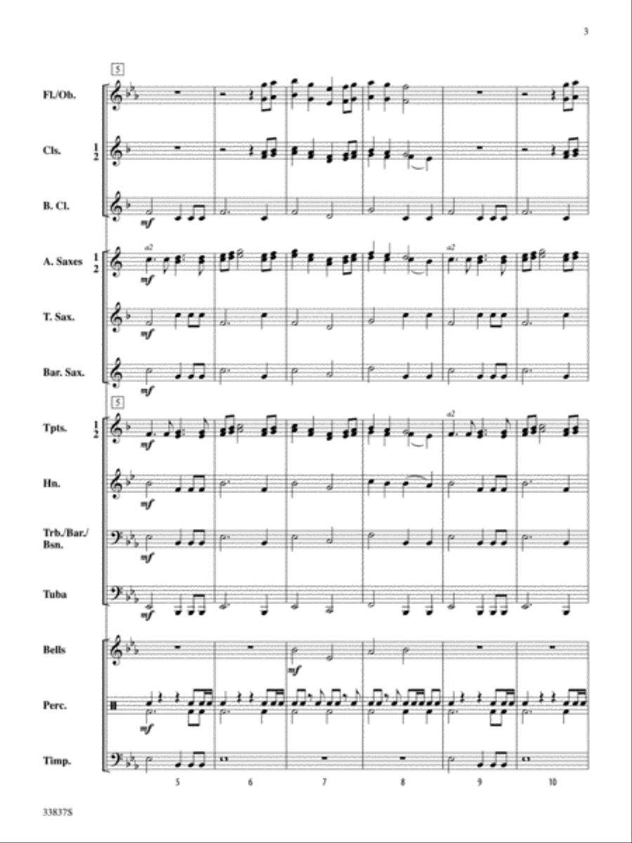Tygh Ridge March Tygh Ridge March Concert Band scores gallery preview page 3