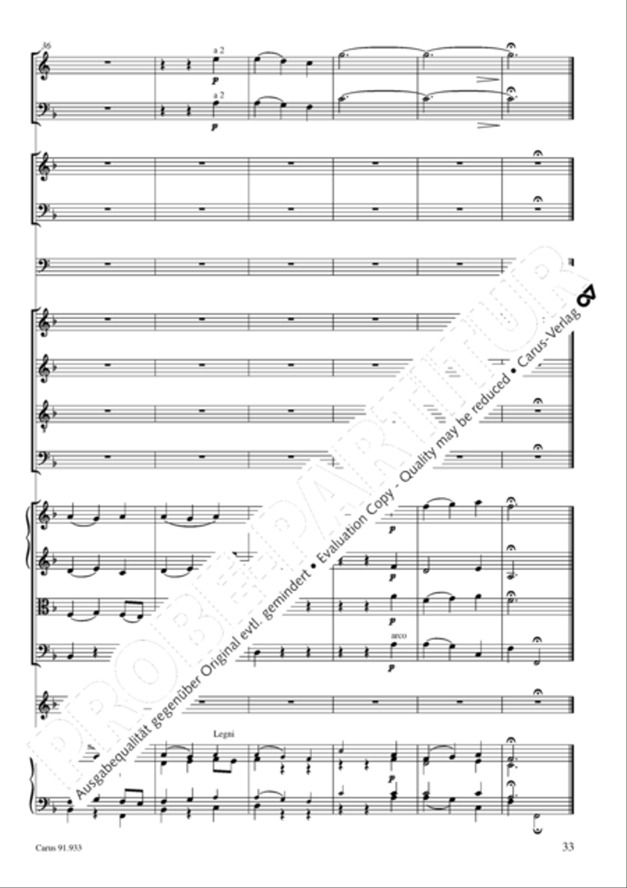 Missa carminum 4-Part scores gallery preview page 36