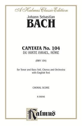 Book cover for Cantata No. 104 -- Du Hirte Israel, hore