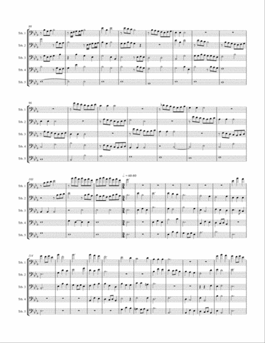 Canzon super Intradum Aechiopicam Trombone scores gallery preview page 5
