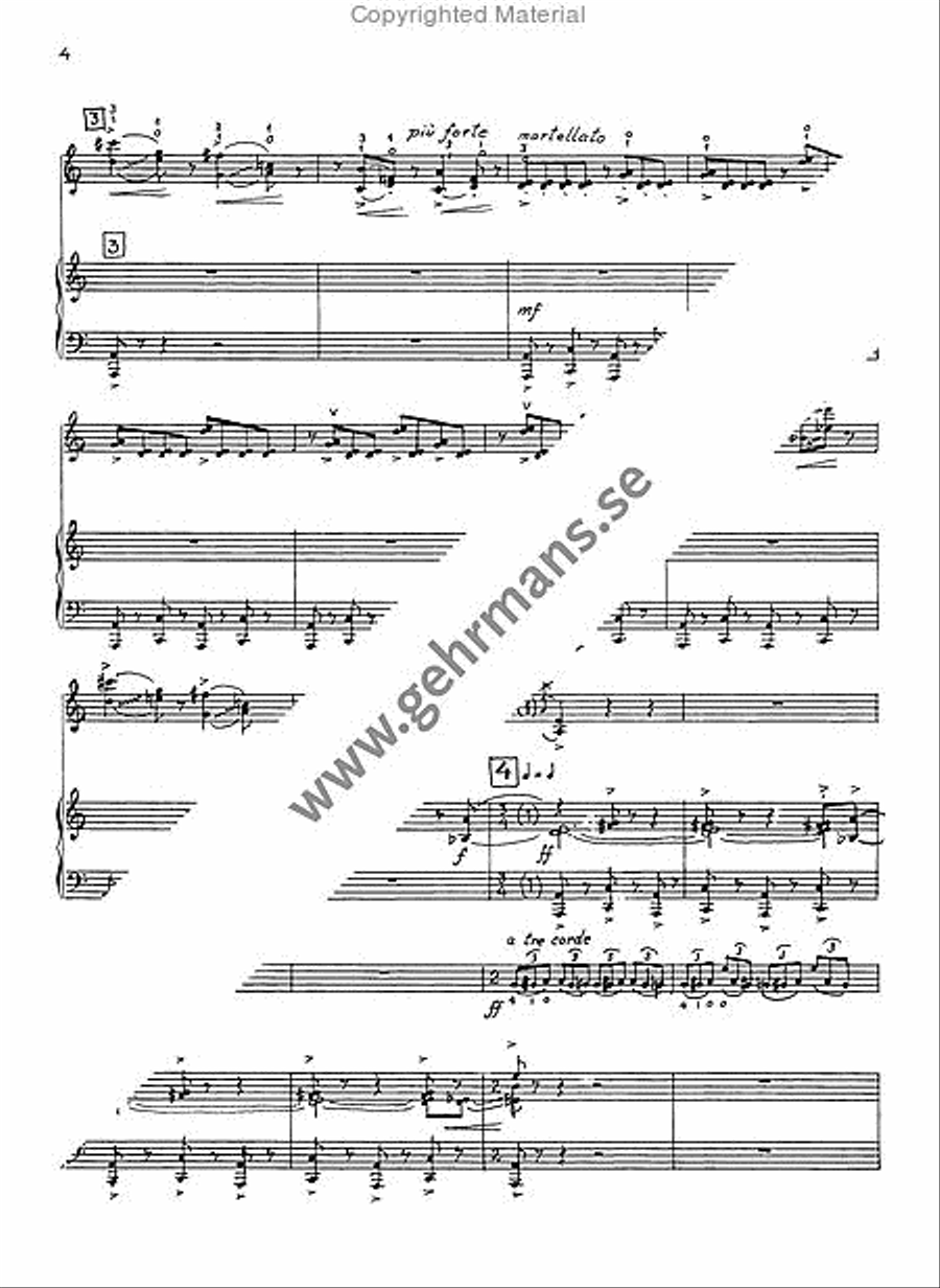 Concerto per violino ed orchestra Violin Solo scores gallery preview page 3
