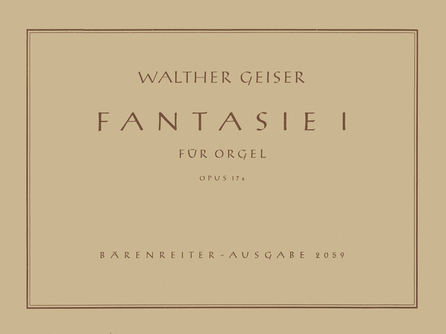 Fantasie I uber A-H-B-E (1931)