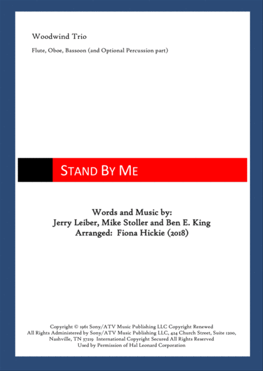 Stand By Me Stand By Me Woodwind Trio scores gallery preview page 1