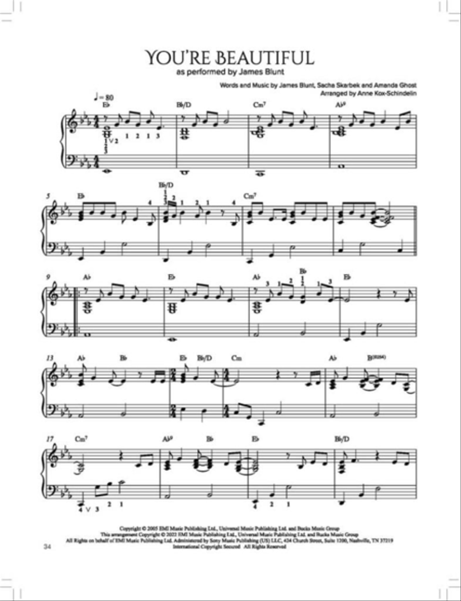 Pop Ballads for Harp Harp scores gallery preview page 4