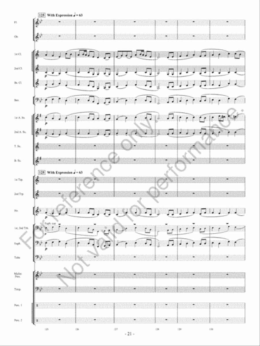 Beyond Bold Horizons Concert Band scores gallery preview page 22