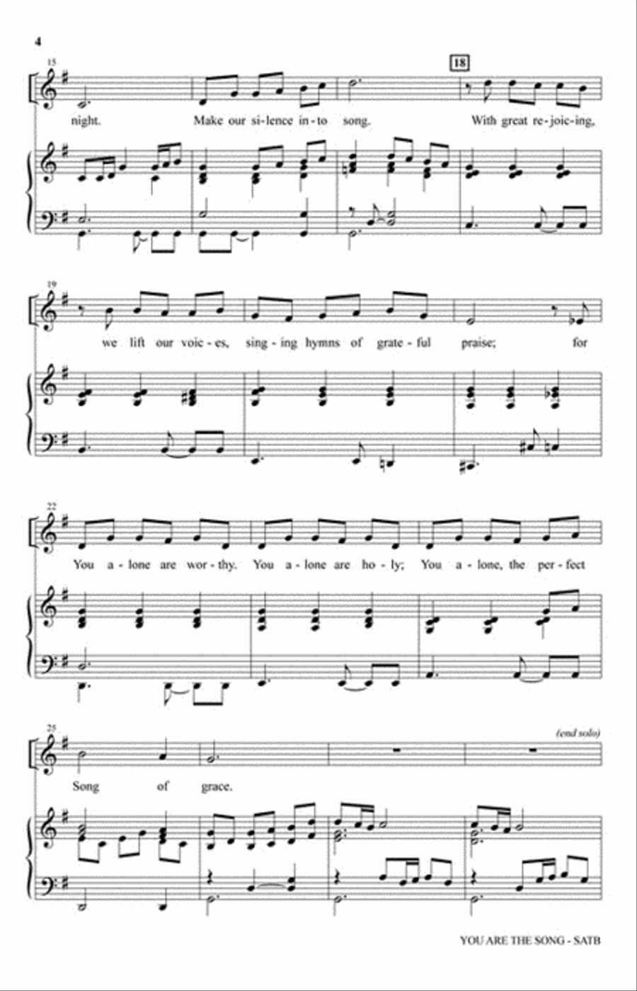 You Are the Song 4-Part scores gallery preview page 3