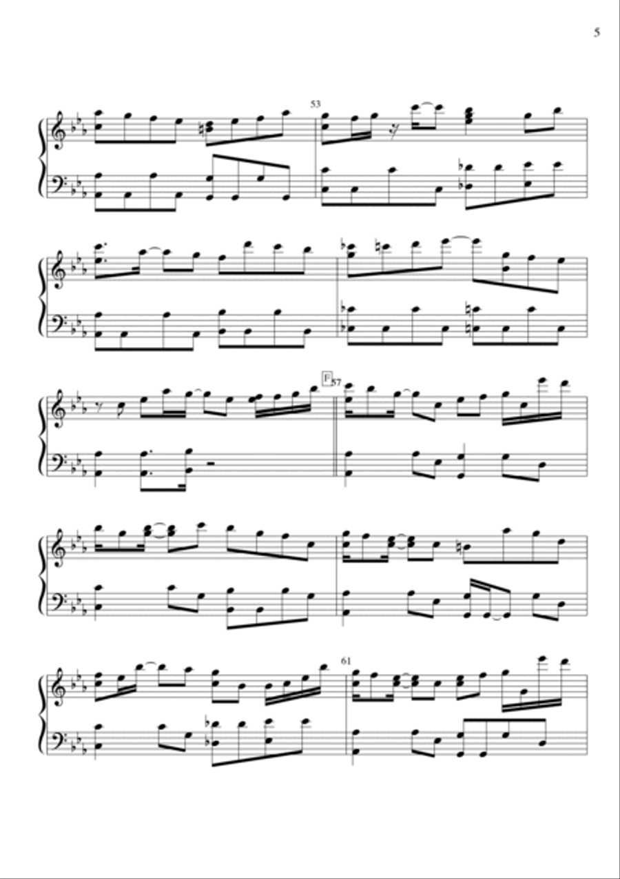 Yoruni Kakeru Piano Solo scores gallery preview page 5