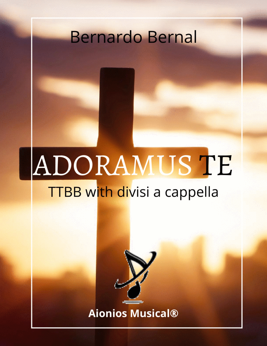 Adoramus Te - for TTBB with divisi a cappella TTBB scores gallery preview page 1