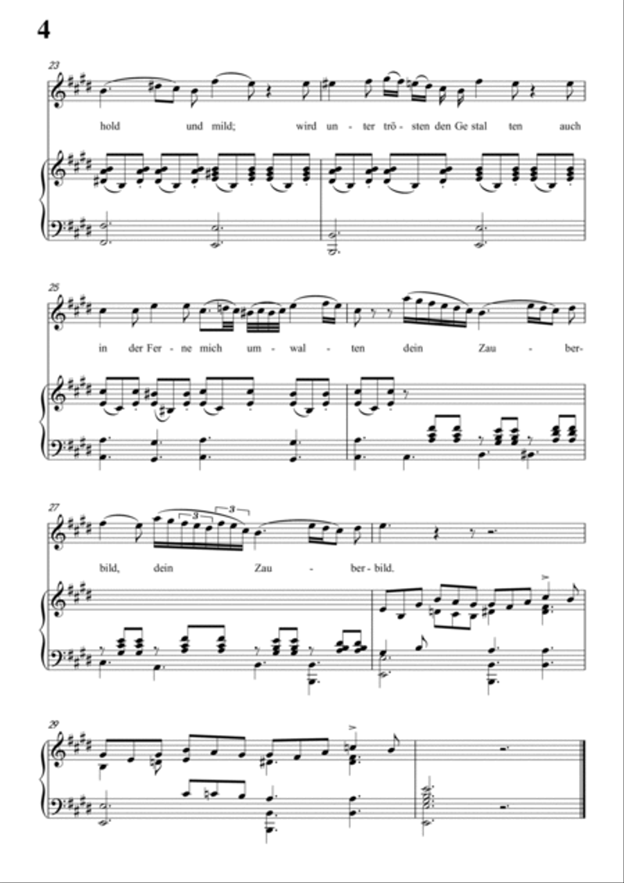 Schubert-Blondel zu Marien in e minor,for Vocal and Piano Voice scores gallery preview page 5