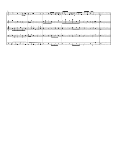 Concerto, Op.5, no.5 (arrangement for 5 recorders)