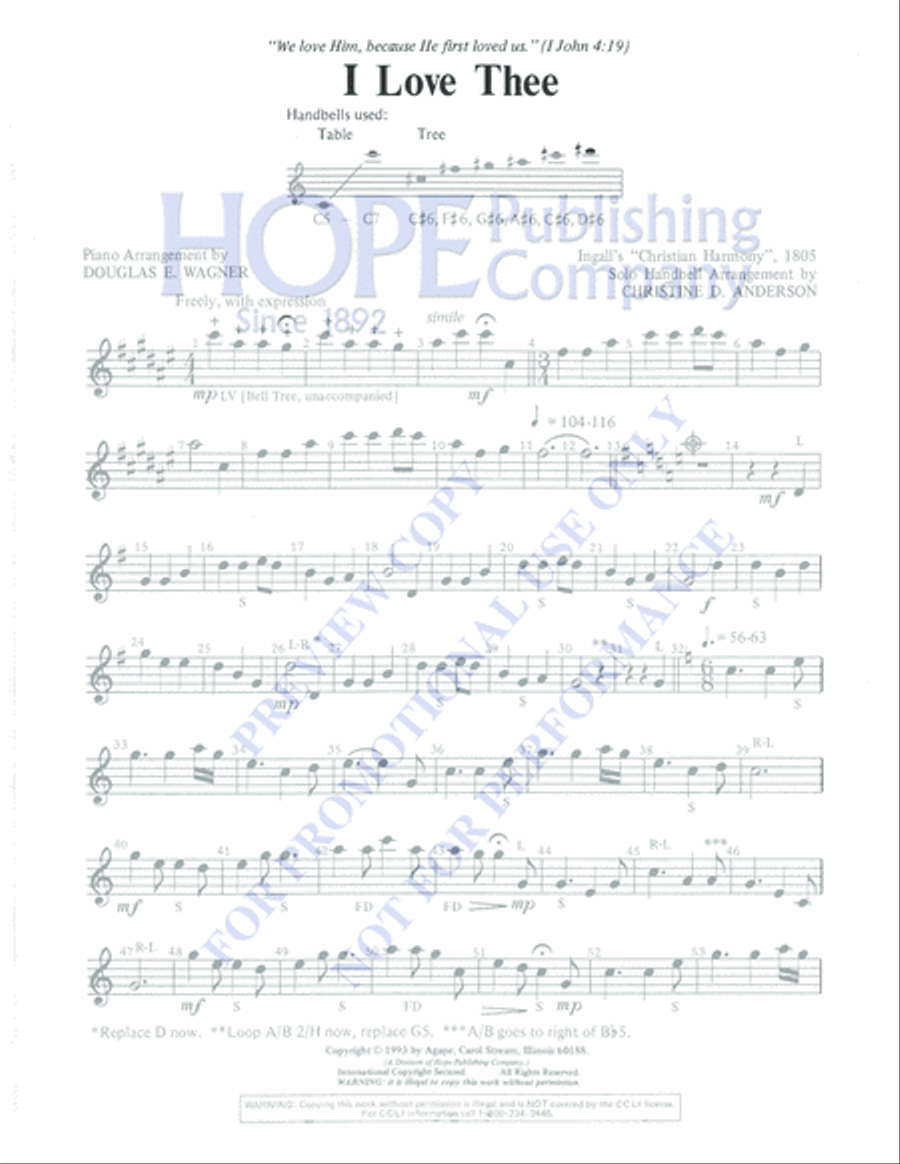 I Love Thee Percussion scores gallery preview page 7