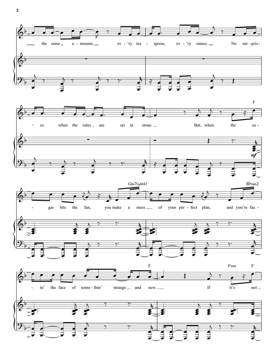 Rip Up The Recipe (from Lyle, Lyle, Crocodile) Voice scores gallery preview page 2
