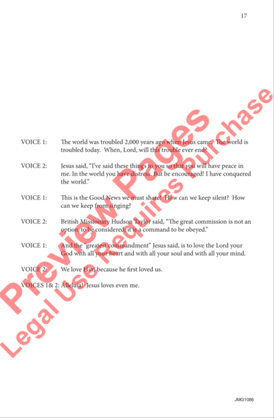 A Call to My People A Call to My People 4-Part scores gallery preview page 18