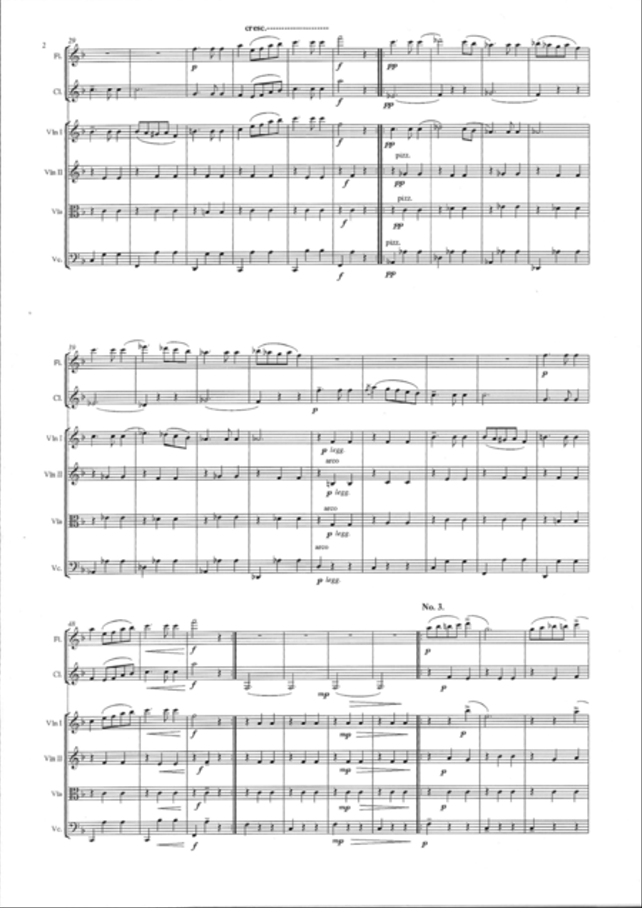 Schubert German Dances Clarinet scores gallery preview page 3