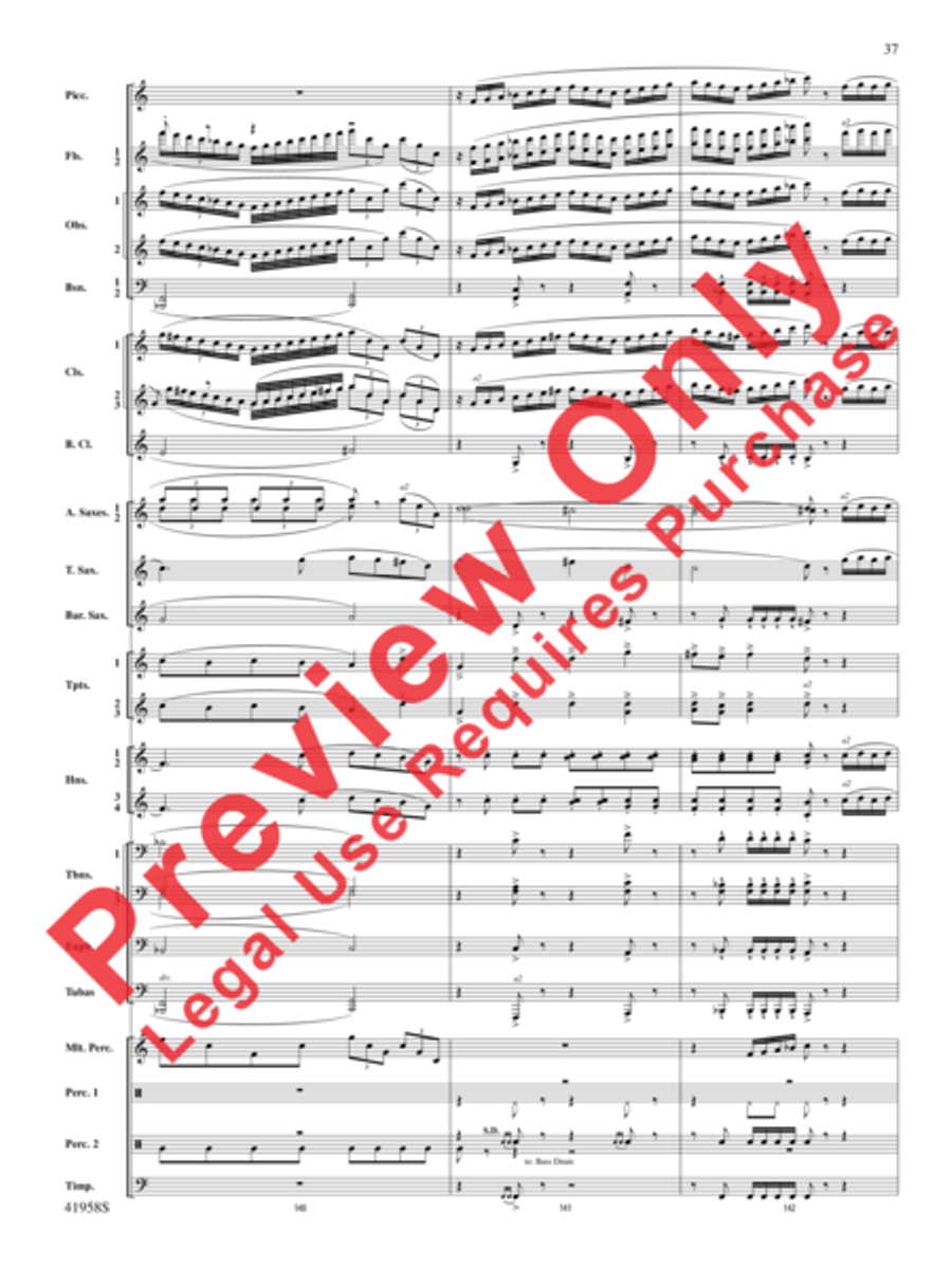 God's Country God's Country Concert Band scores gallery preview page 57