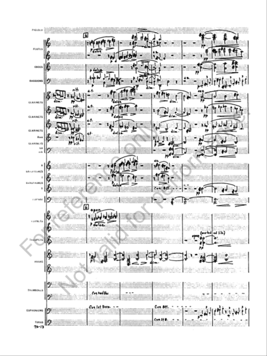 Symphony No. 1 Concert Band scores gallery preview page 16
