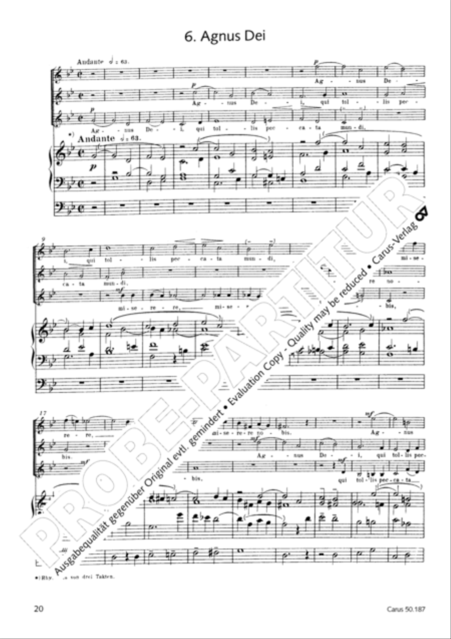 Mass in g minor SSA scores gallery preview page 21