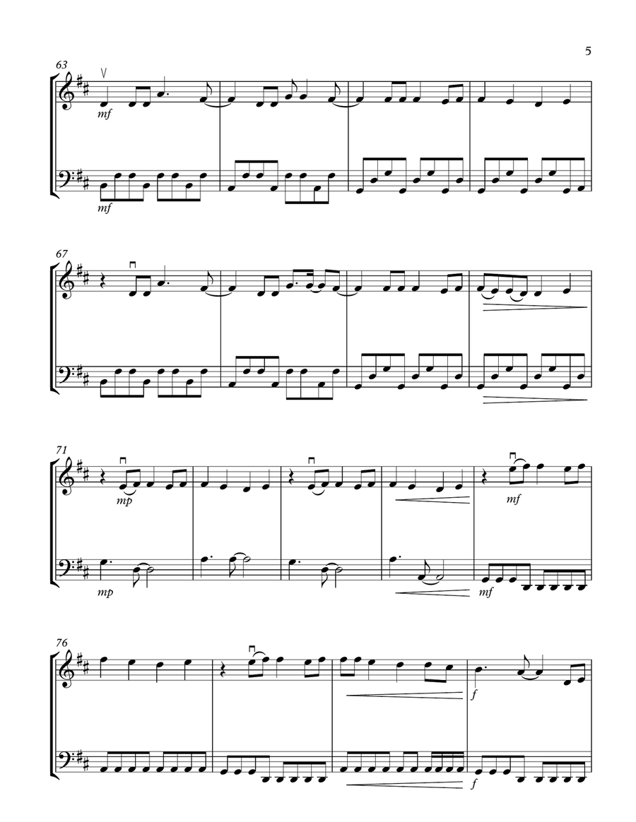 Gone, Gone, Gone String Duet scores gallery preview page 5