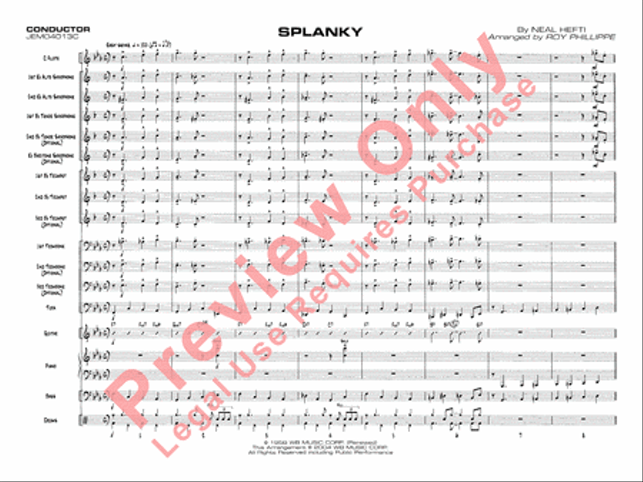 Splanky Jazz Ensemble scores gallery preview page 4