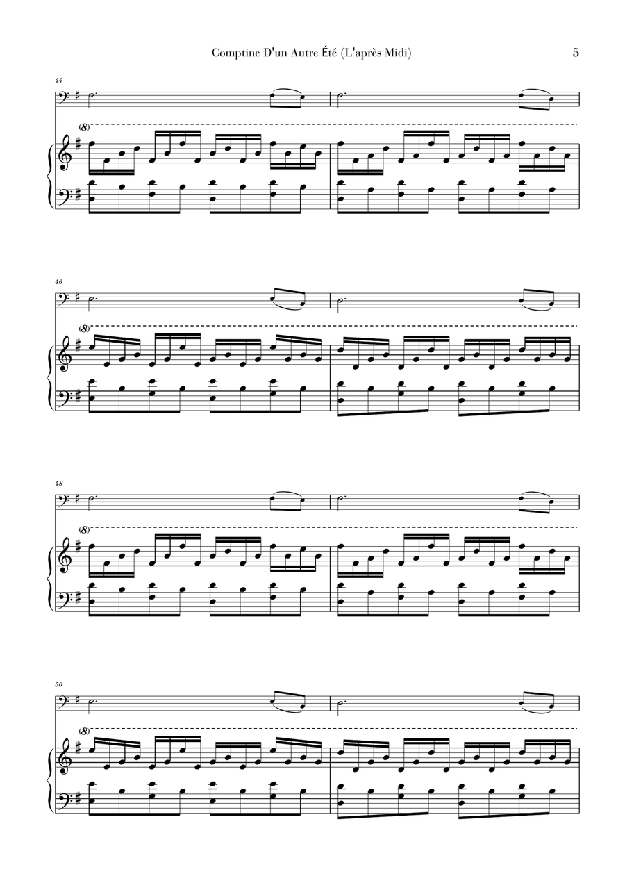 Comptine D'un Autre Été: L'après-midi String Duet scores gallery preview page 5
