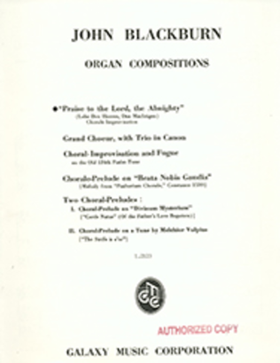 Book cover for Chorale Improvisation on "Praise to the Lord Almighty" (Lobe Den Herren Den Mächtiaen)