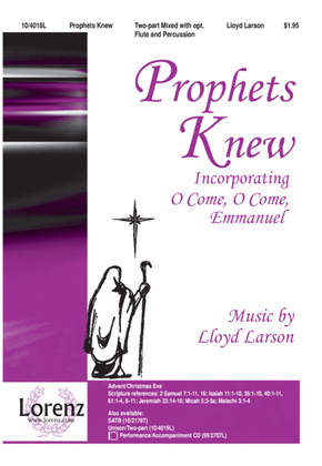 Book cover for Prophets Knew