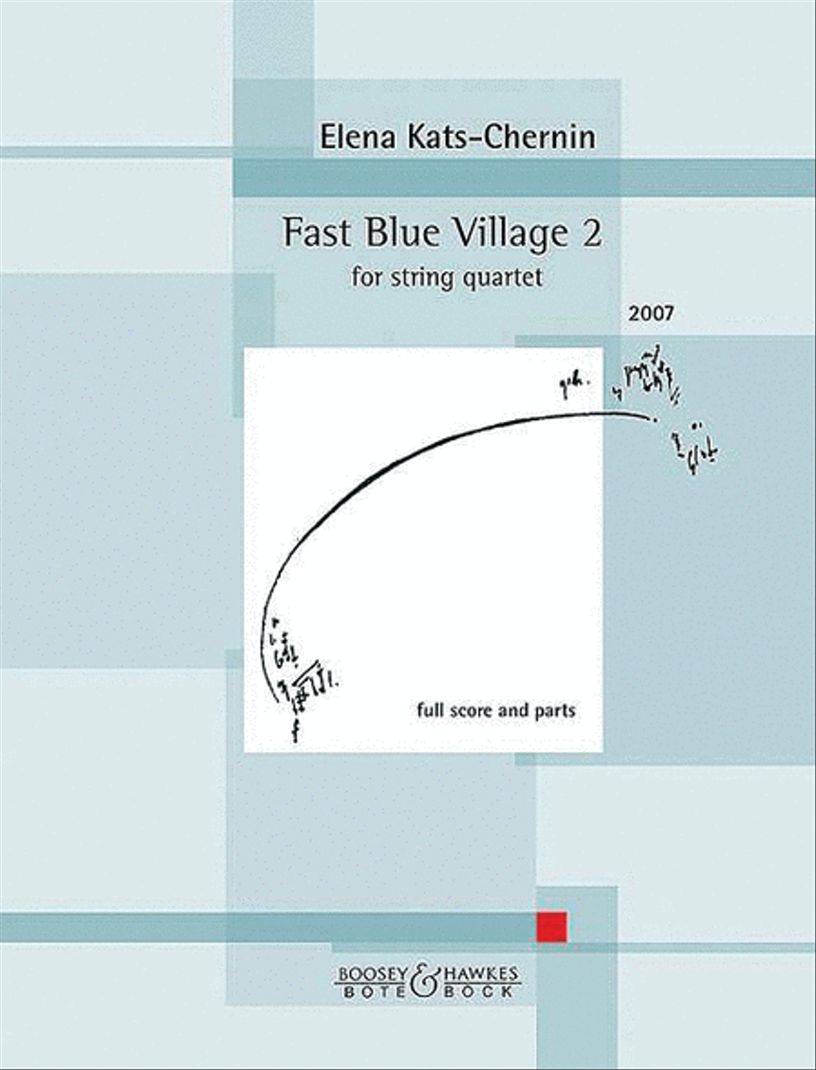 Fast Blue Village 2 String Quartet Score And Parts String Quartet scores gallery preview page 1