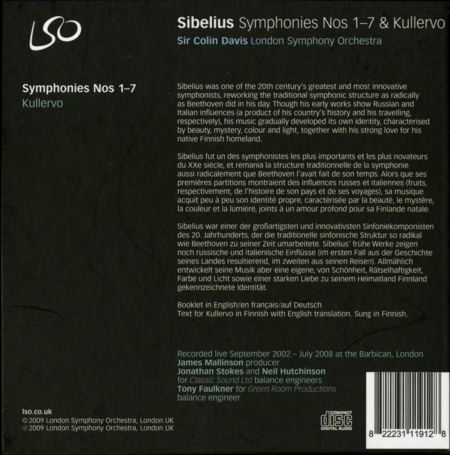 Sibelius: Symphonies Nos 1-7 &