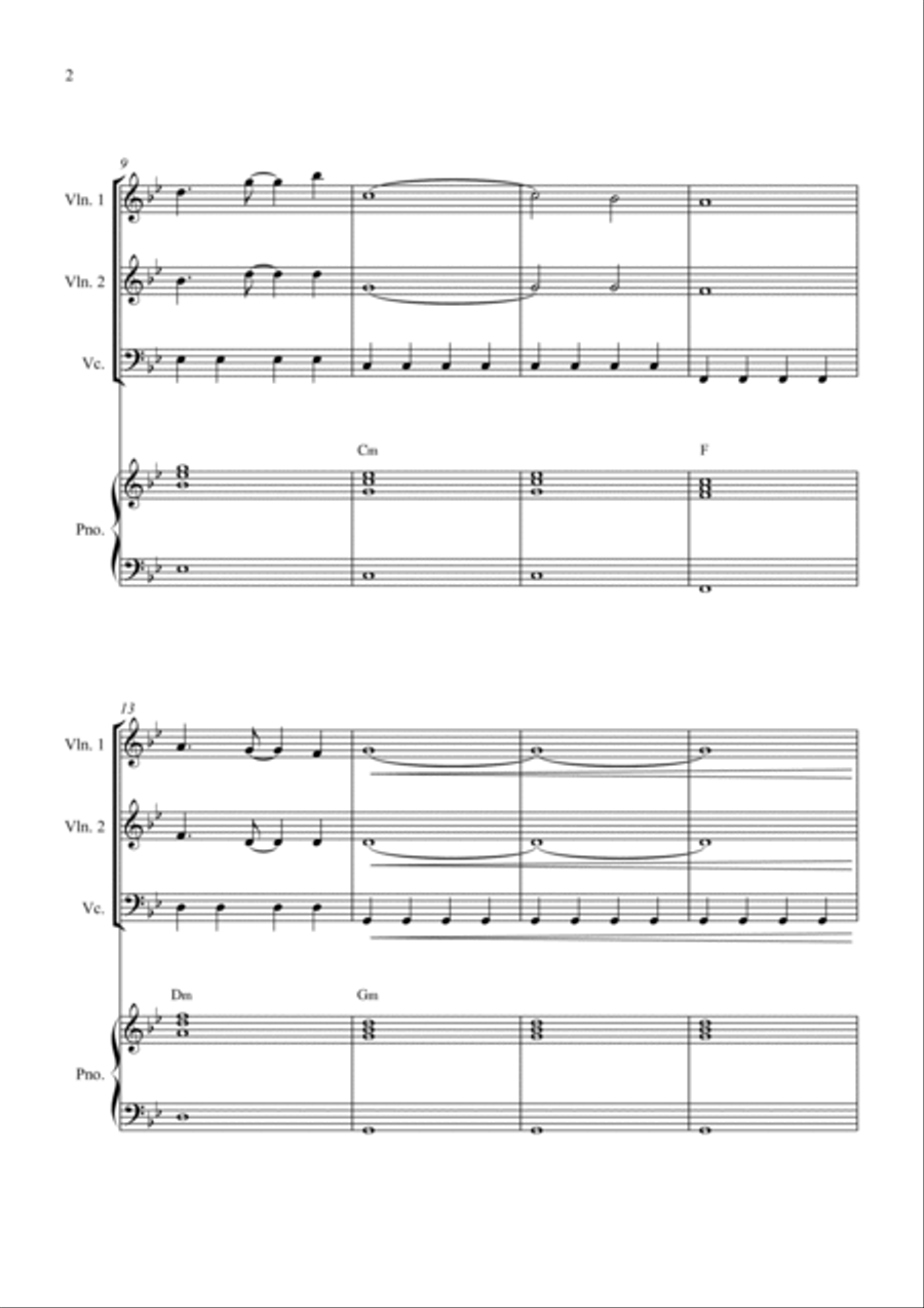 Now We Are Free String Trio scores gallery preview page 2