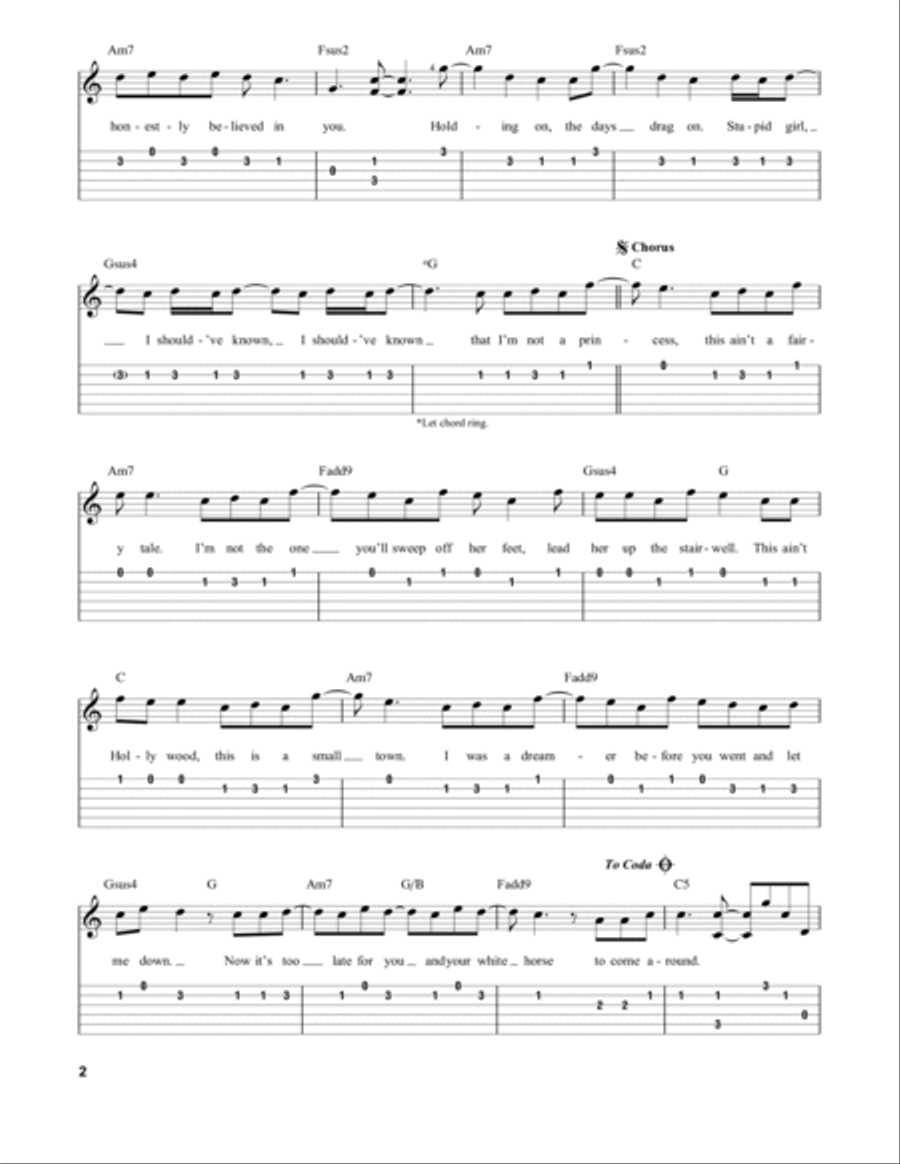 White Horse Acoustic Guitar scores gallery preview page 2