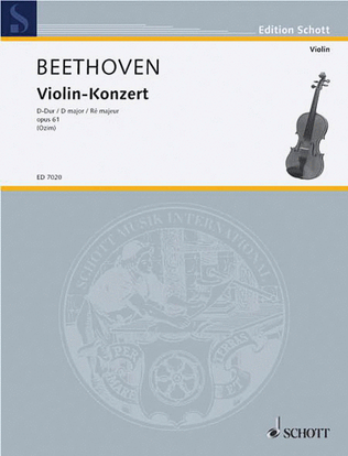 Book cover for Concerto in D Major, Op. 61